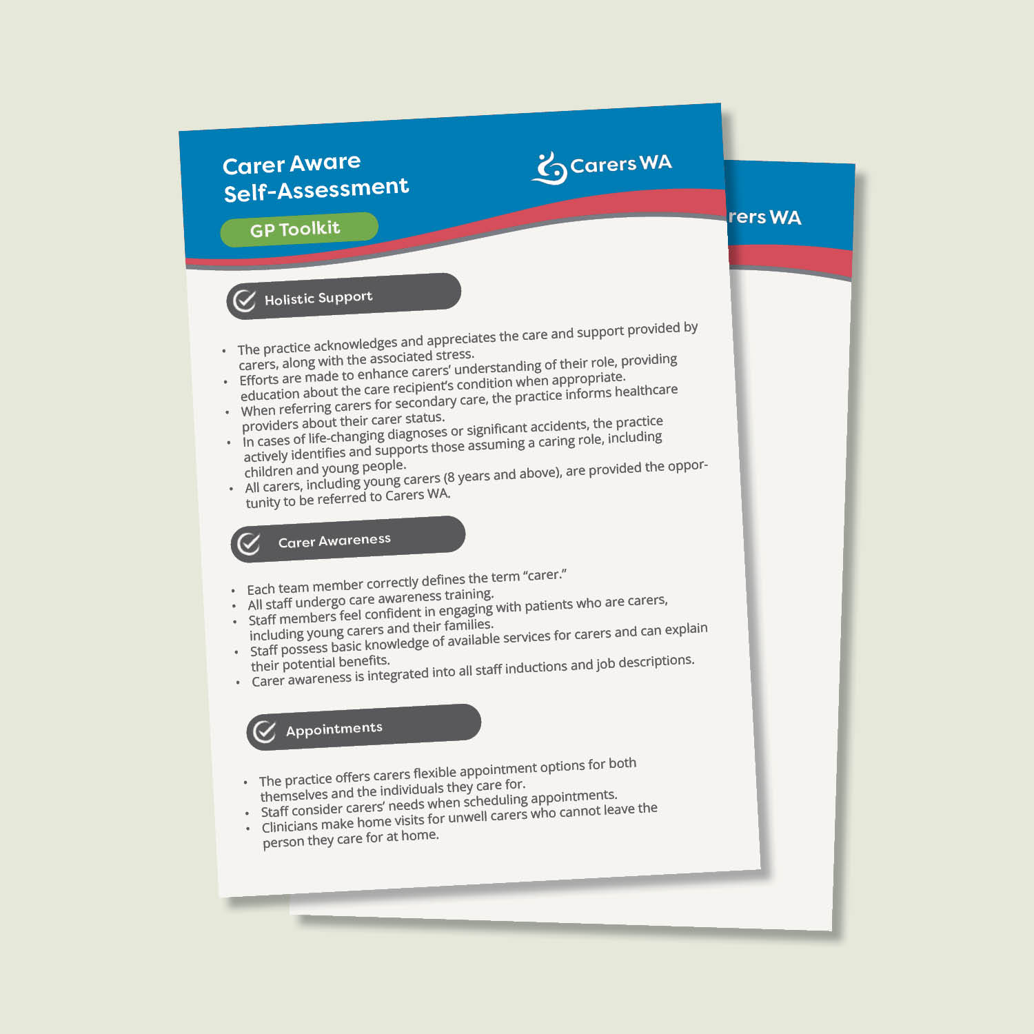 GP Toolkit Carer Aware Self Assessment Carers WA